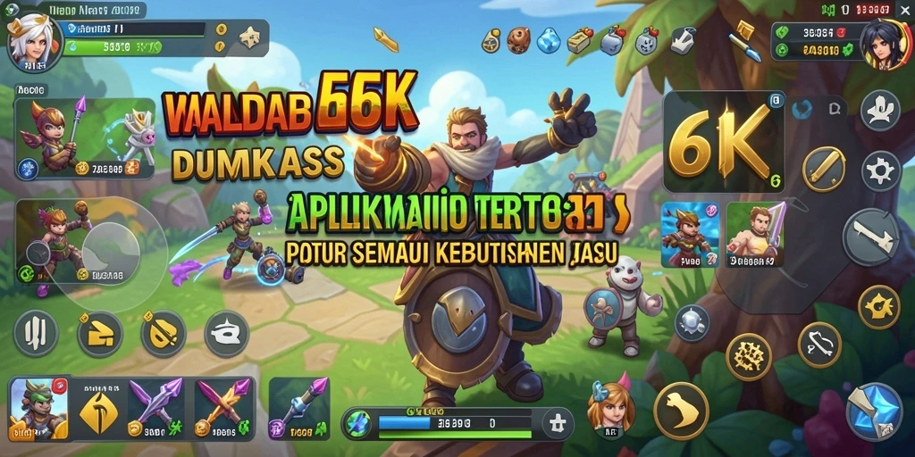 Tampilan utama aplikasi 66K dengan fitur utilitas yang lengkap.