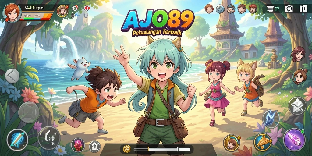 Gameplay dari AJO89 yang penuh warna dan seru.