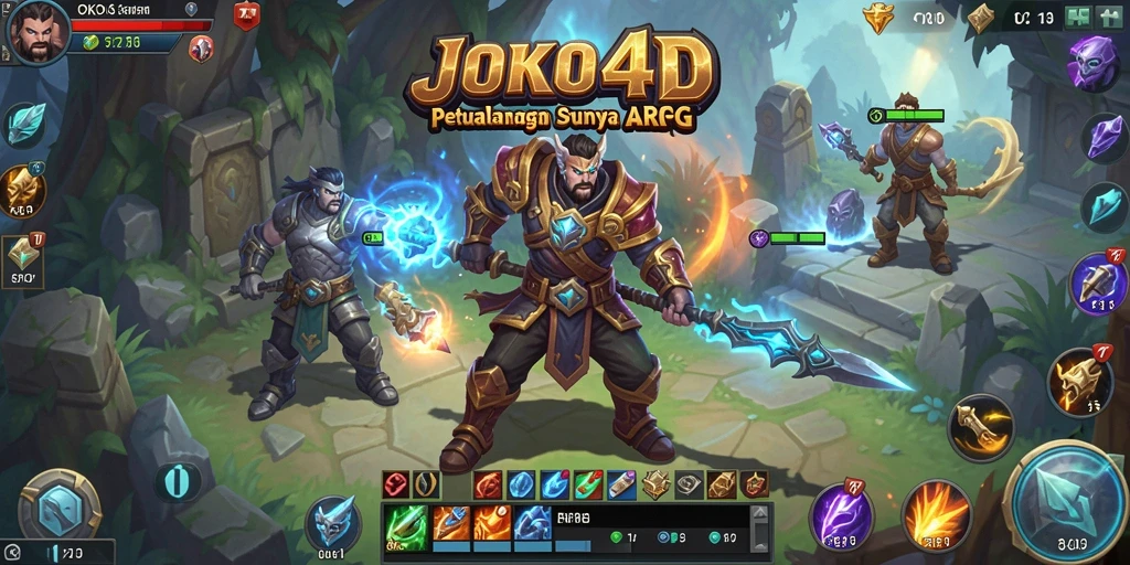Screenshot gameplay JOKO4D yang menampilkan aksi pertempuran mendebarkan.