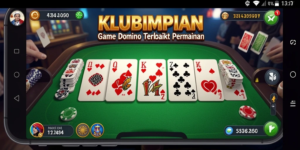 Tampilan gameplay Domino yang menarik dan interaktif.