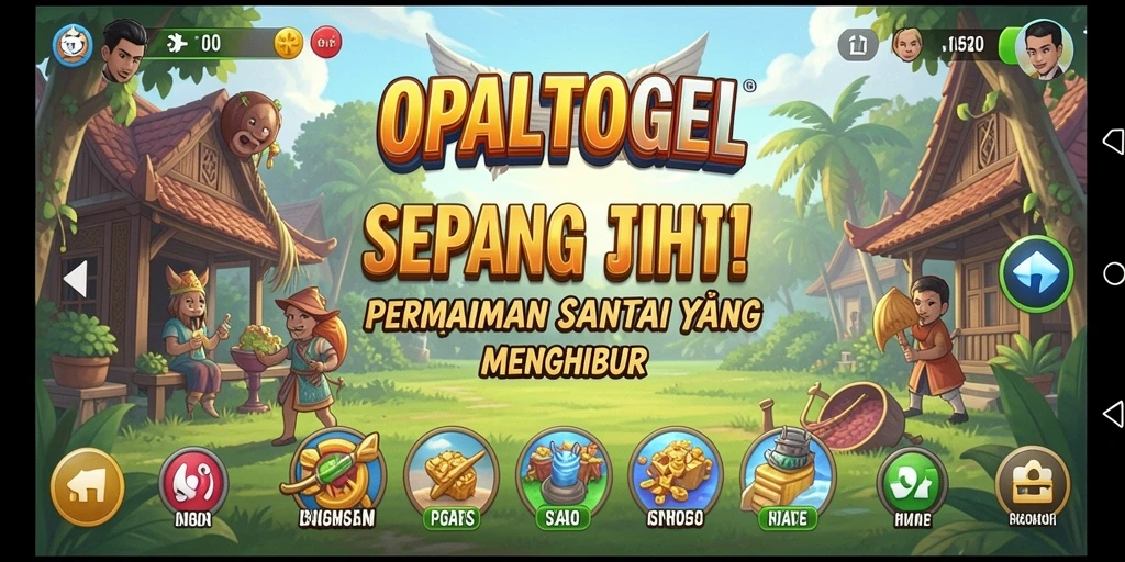 Tampilan gameplay OPALTOGEL yang menghibur dan penuh warna.