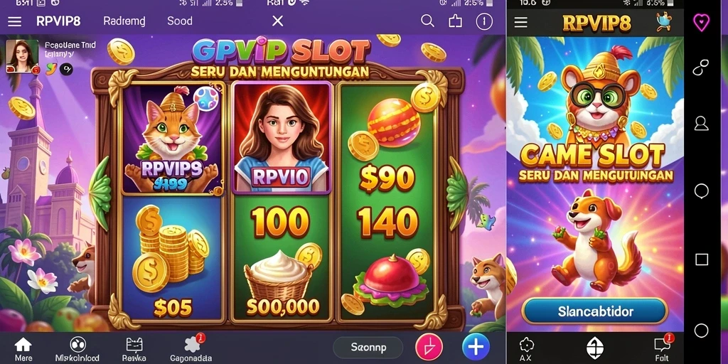 Screenshot RPVIP8 menunjukkan aksi seru dalam permainan Slot.