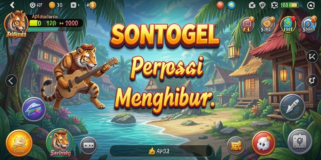 Screenshot utama SONTOGEL menunjukkan gameplay yang sederhana dan menyenangkan.