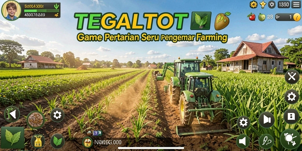 Screenshot gameplay TEGALTOTO menampilkan aktivitas pertanian yang seru.