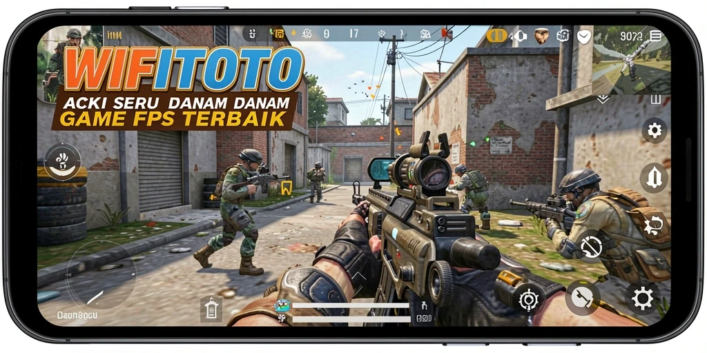 Tangkapan layar menunjukkan aksi menegangkan dalam game FPS.